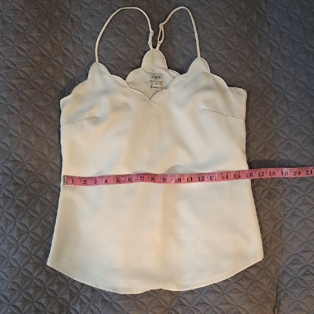 J. Crew Cream Scalloped Camisole - Picture 7 of 11